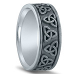 Argentium Sterling Silver Celtic Knot Design Ring (10.5)