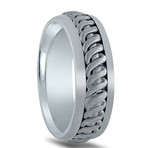 Argentium Sterling Silver Spiral Design Ring (11.5)