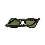 Amarcord Collection Vittorio Unisex Sunglasses // Black + Green