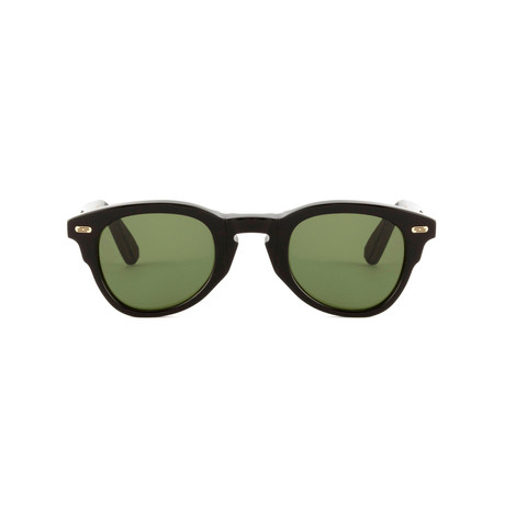 Amarcord Collection Vittorio Unisex Sunglasses // Black + Green