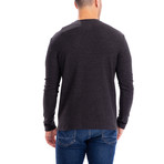 4 Button Thermal Henley Shirt // Charcoal (S)