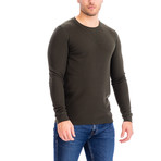 Thermal Long Sleeves Crew Neck // Olive (L)