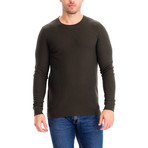 Thermal Long Sleeves Crew Neck // Olive (L)