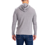 Thermal 3 Button Hoodie // Gray (2XL)