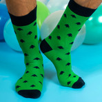 Men's Regular Socks Bundle // Navy + Green // 5 Pairs