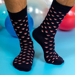Men's Regular Socks Bundle // Blue + Red + Gray // Pack of 10