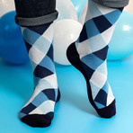 Men's Regular Socks Bundle // Navy + Red + Blue // 7 Pairs