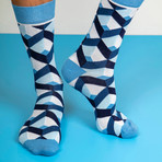 Men's Regular Socks Bundle // Navy + Blue + Red // Pack of 5