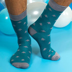 Men's Regular Socks Bundle // Blue + Green // Pack of 5