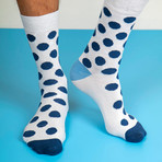 Men's Regular Socks Bundle // Blue + White + Gray // 7 Pairs