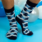 Men's Regular Socks Bundle // Navy + Red + Blue // 7 Pairs