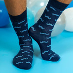 Men's Regular Socks Bundle // Charcoal + Navy // Pack of 4
