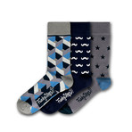 Men's Regular Socks Bundle I // Assorted // Pack of 3