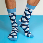 Men's Regular Socks Bundle // Navy + Blue // Pack of 4