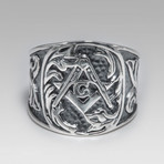 Masonic // Sterling Silver (Size 8)