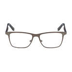 Ferragamo // Men's Rectangle Optical Frames // Dark Gray