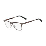 Ferragamo // Men's Rectangle Optical Frames // Dark Gray