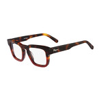 Ferragamo // Men's Thick Square Optical Frames // Tortoise