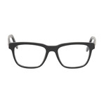 Ferragamo // Men's Rectangle Optical Frames // Striped Gray