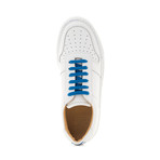 Sneaker Smooth Leather // White + Blue (Euro: 39)