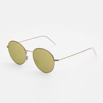 Unisex Wire Sunglasses // Gold