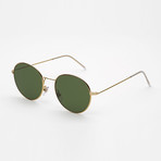 Unisex Wire Sunglasses // Green