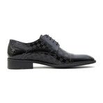 Fosco // Daniel Checkered Classic Shoe // Black (Euro: 42)