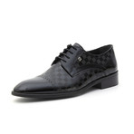 Fosco // Daniel Checkered Classic Shoe // Black (Euro: 45)