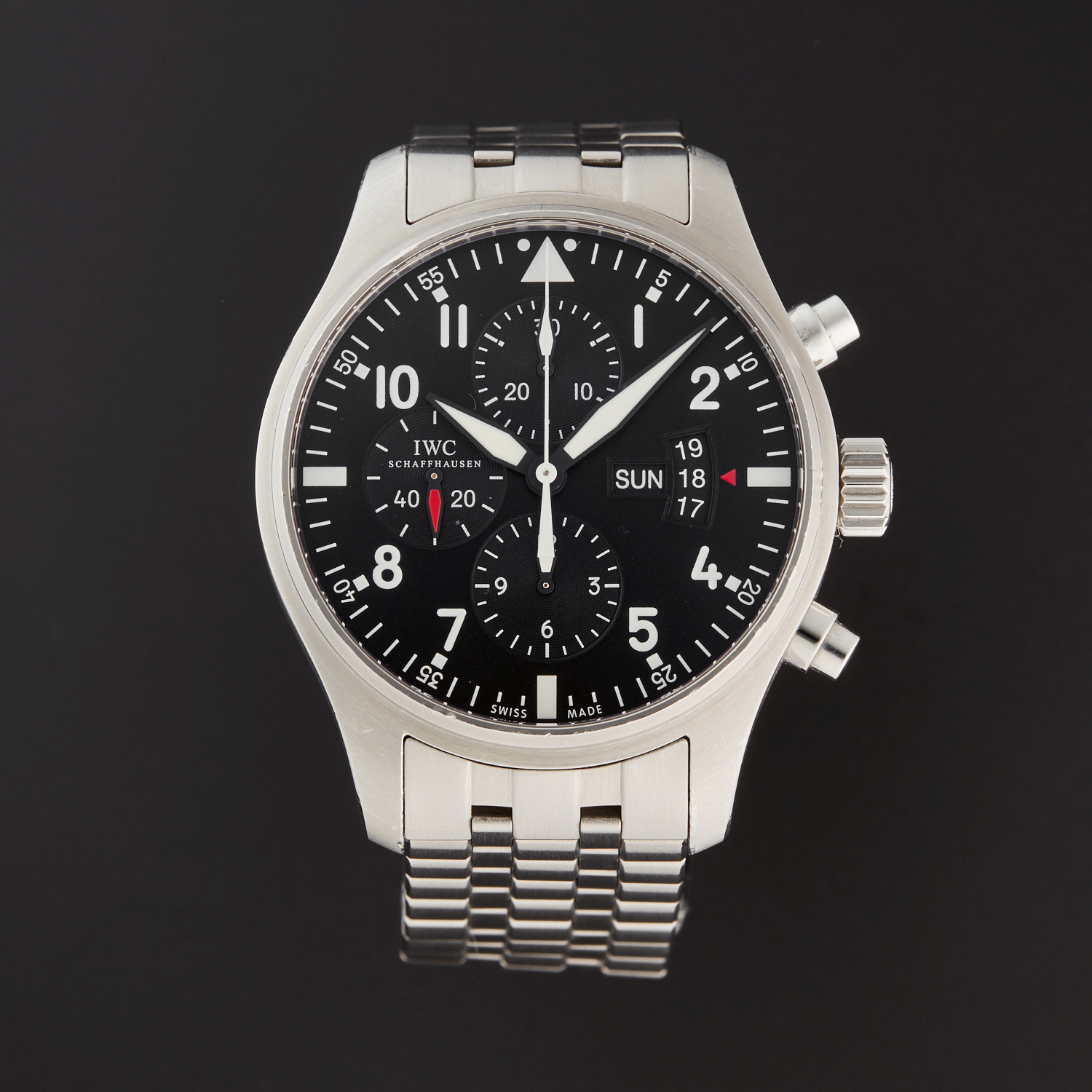 IWC Pilot Fliegeruhr Chronograph Automatic // IW377704 // Pre-Owned ...