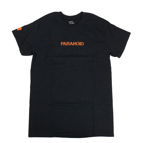 Paranoid ASSC Black Logo T-Shirt // Black (M)