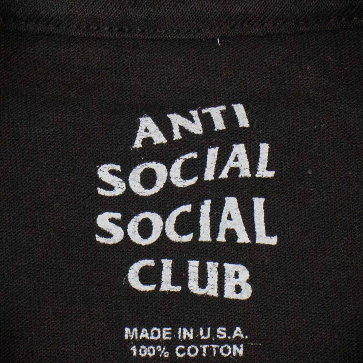 ASSC White Logo T-Shirt // Black (S) - Anti Social Social Club - Touch