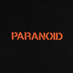Paranoid Hooded Sweatshirt // Black (S)