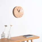 Wood Clock // Line (8.7" Diameter)
