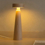 Wood Tower LED Reading Lamp