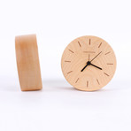 Wood Clock // Line (8.7" Diameter)