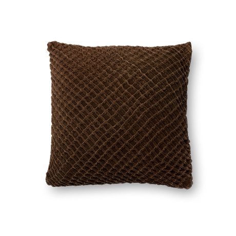 Ribbed Texture // Brown // Pillow (Cover Only)