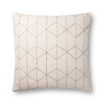 Symmetrical Design // Ivory + Gray // Pillow (Cover Only)