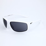 Nike // Men's Sunglasses // Matte White + Dark Gray