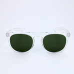 Men's Flatspot Sunglasses // Clear + Green