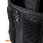 Jetsetter Tech Backpack // Club Bag Classic - Black+Orange