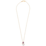 Mimi Milano 18k Rose Gold Multi-Stone Pendant Necklace II