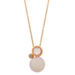 Mimi Milano 18k Rose Gold Multi-Stone Pendant Necklace III