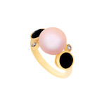 Mimi Milano 18k Rose Gold Multi-Stone Ring // Ring Size: 7.5