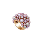 Mimi Milano 18k Rose Gold Violet Cultured Freshwater Pearl Ring // Ring Size: 6