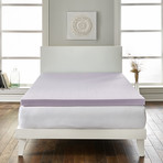 LoftWorks // 2" Lavender-Infused Deep Sleep Therapy Mattress Foam Topper (Twin)