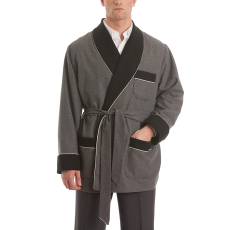 Smoking Jacket // Gray + Black (S)