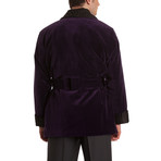 Velvet Smoking Jacket // Purple (2XL)