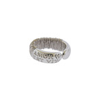 Pasquale Bruni 18k White Gold Amore Diamond Wire Ring // Ring Size: 7.5