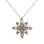Pasquale Bruni 18k White Gold Ghirlanda Diamond Pendant Necklace