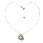 Pasquale Bruni 18k White Gold Amore Diamond Heart Pendant Necklace